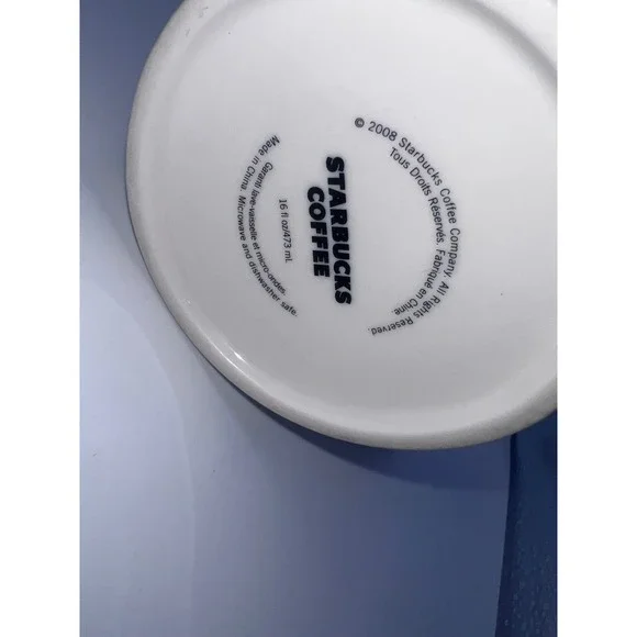 Starbucks 2008 International Languages Mug 16 OZ Red Orange Y2K Coffee Tea - Picture 7 of 9